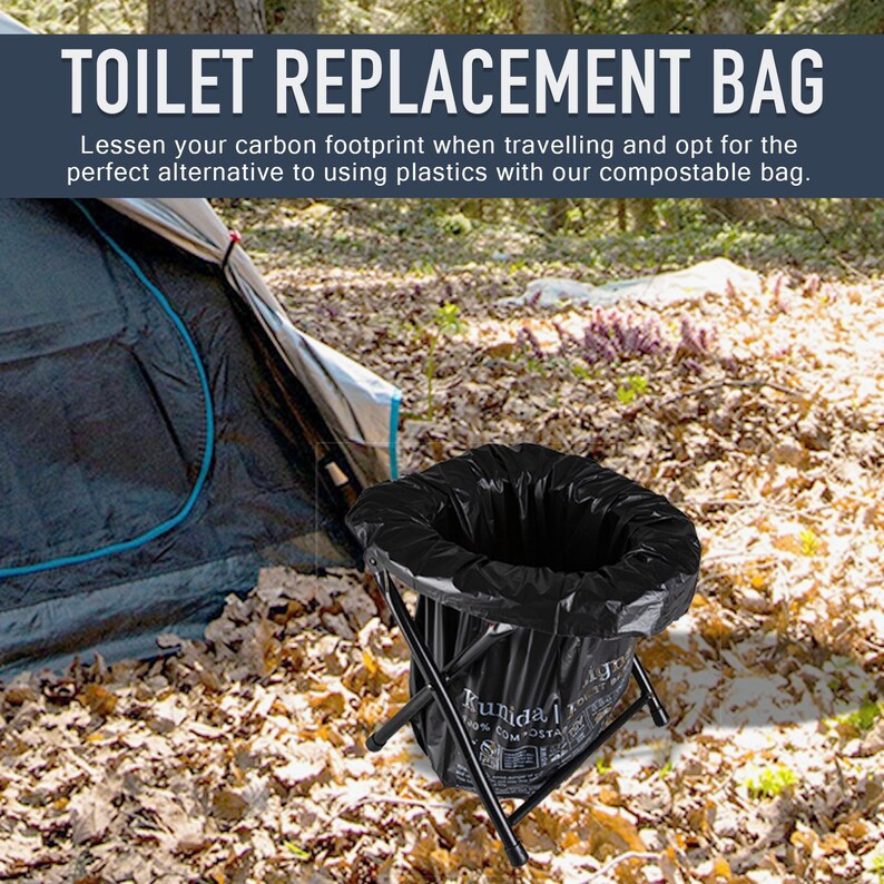 Biodegradable Portable Toilet Bags 30 Compostable Camping Etsy