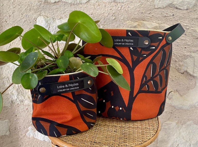 Panière en Tissu, Cache-Pot, Vide Poche