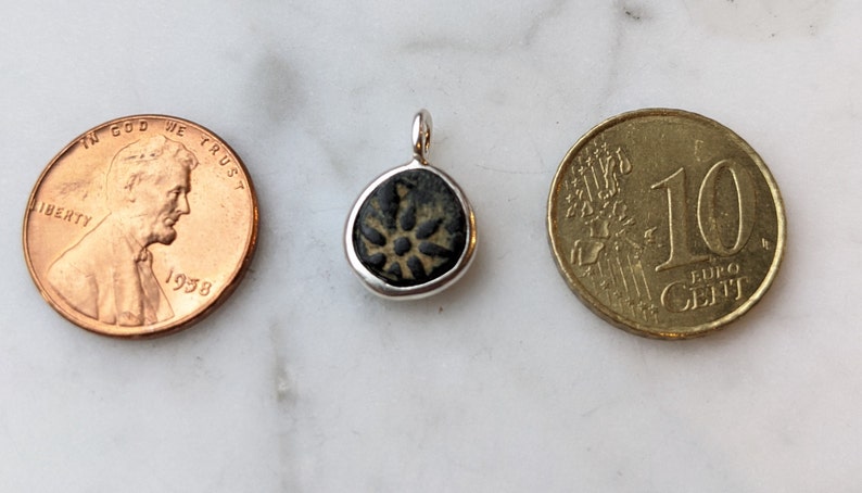 Ancient Biblical Coin Small Minimalist Biblical Widows Mite Coin Pendant Judaea Antique Widow/'s Mite Coin Necklace Vintage Coin Necklace