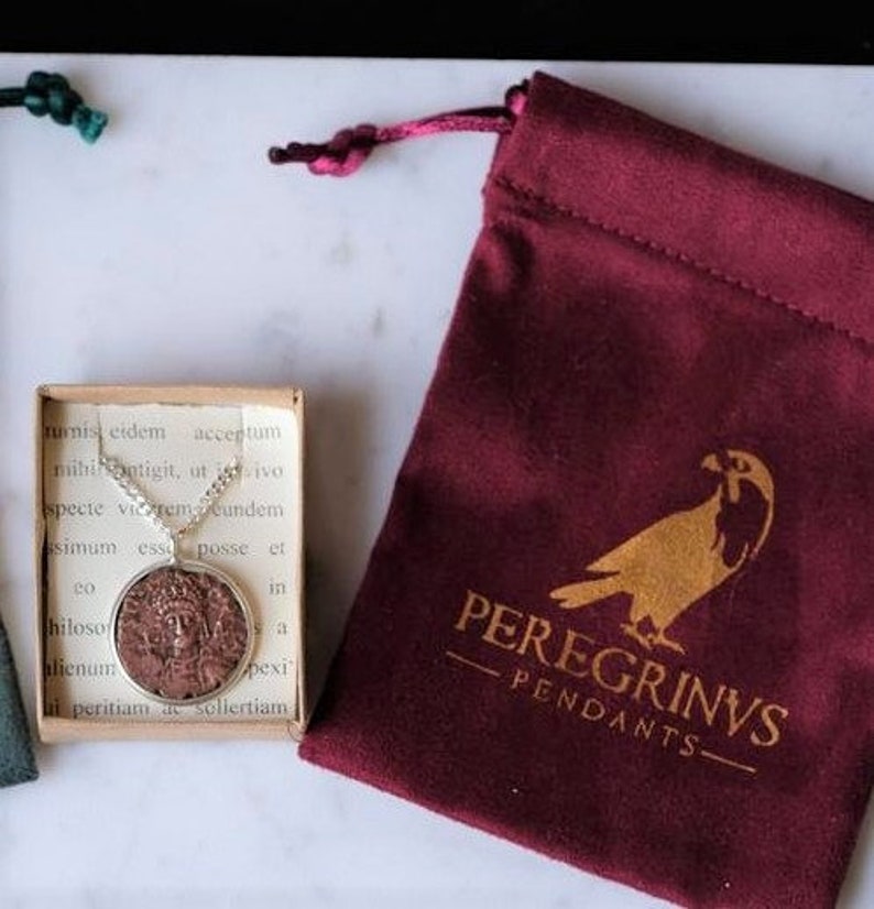 Custom Fitted Emperor Carus with Eagle ANCIENT ROMAN Vintage Coin Necklace about 1700 Yrs Old