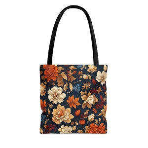 Umarme die Schönheit des Herbstes mit der wiederverwendbaren Tragetasche im Fall Flower Design - praktische Eleganz für jeden Anlass