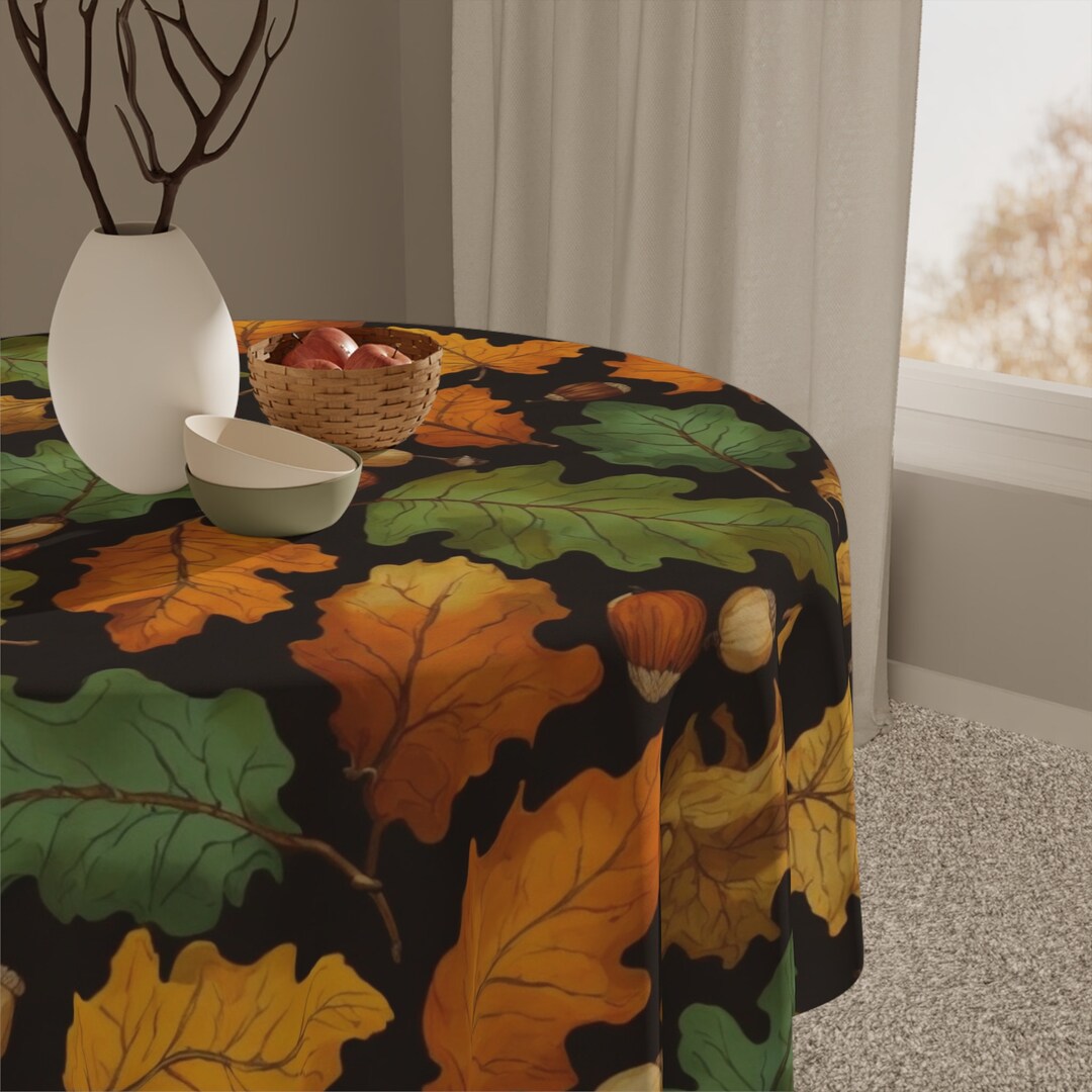 Transform Your Dining Space With the Bright Autumn Foliage With Acorns ...