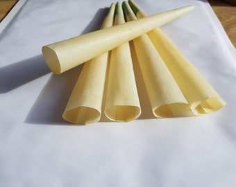 50 x Ear candles 100% Beeswax__20cm / 7.9in long