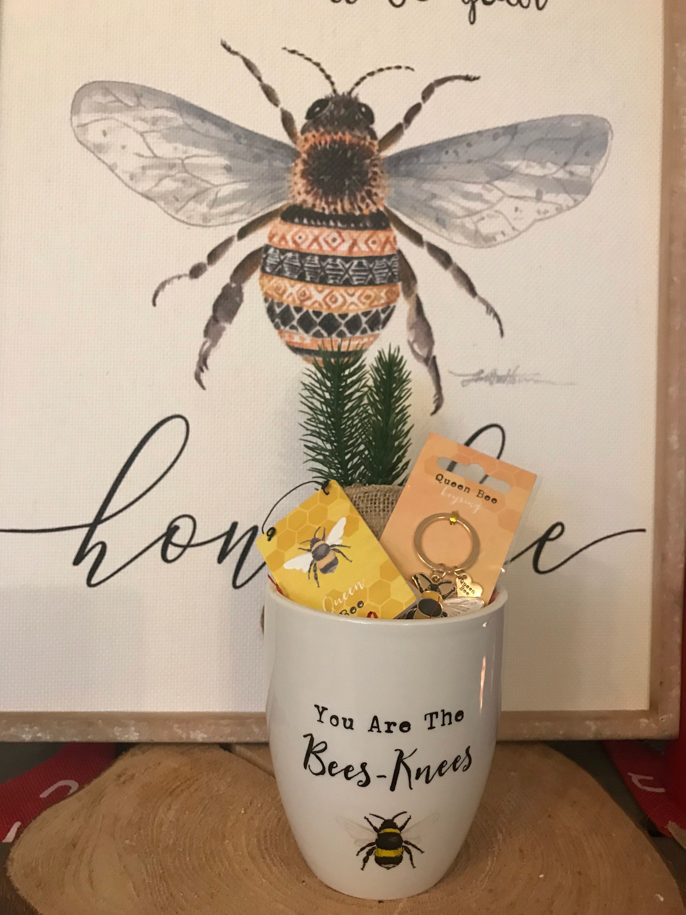 Bee Gifts / Bee Inspired Gift/ Bee Planter / Queen Bee Keyring Etsy