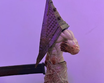 Pyramid Head Figurine | Silent Hill Figure | The Executioner | Gift For Gamers | Horror Figure