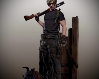 Figura di Leon Kennedy RE4 / Figura di Leon Kennedy di Resident Evil 4 / Figura di Leon RE4 Remake