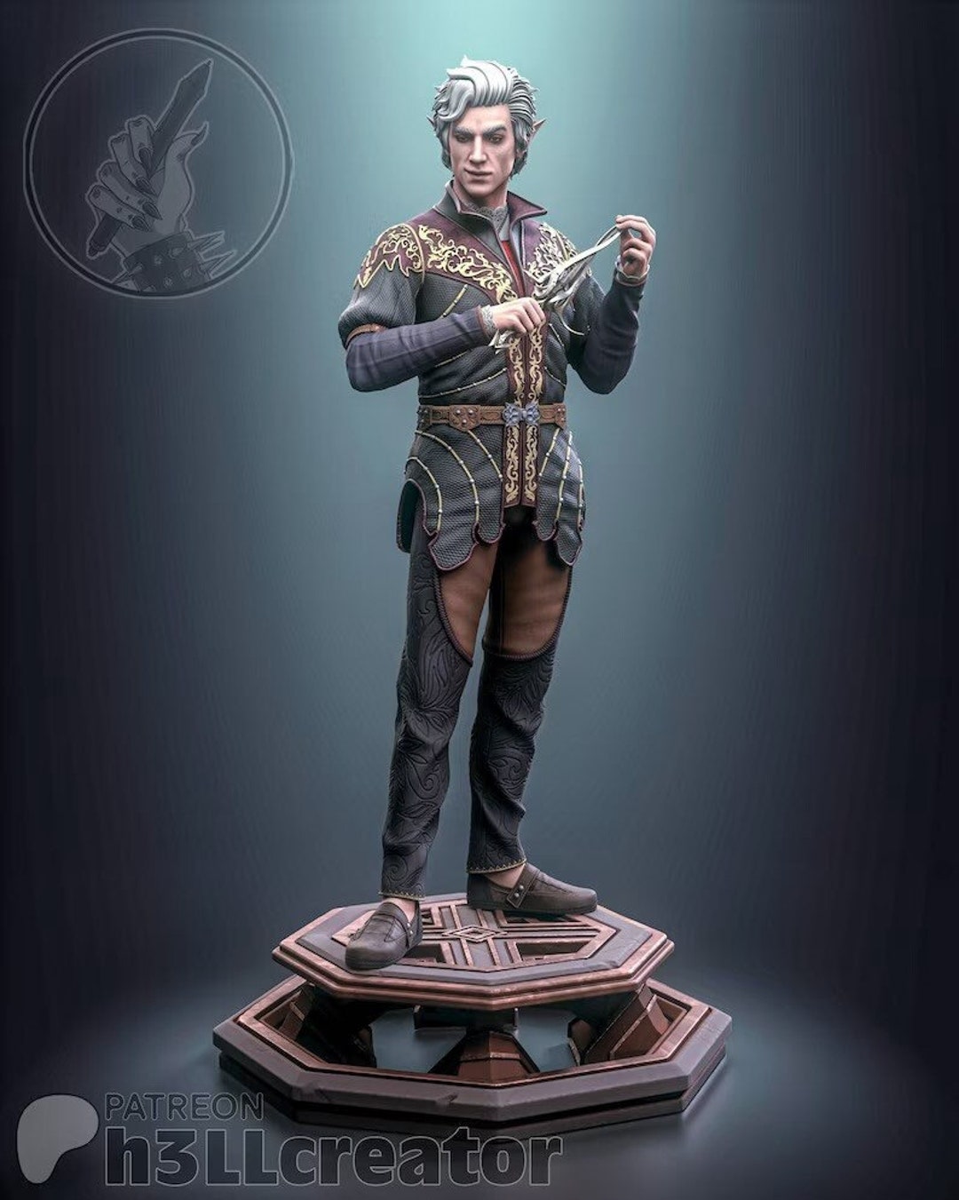 Astarion Baldurs Gate 3 Pale Elf Figurine 3d Printed High Quality Gift ...
