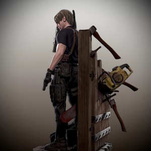 Leon Kennedy RE4 Figure Resident Evil 4 Leon Kennedy Figure Leon RE4 Remake Figure image 5