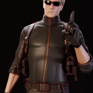 Wesker | Albert Wesker | Resident Evil Figurine | Alber Wesker Figurine | Hand Painted Figurine