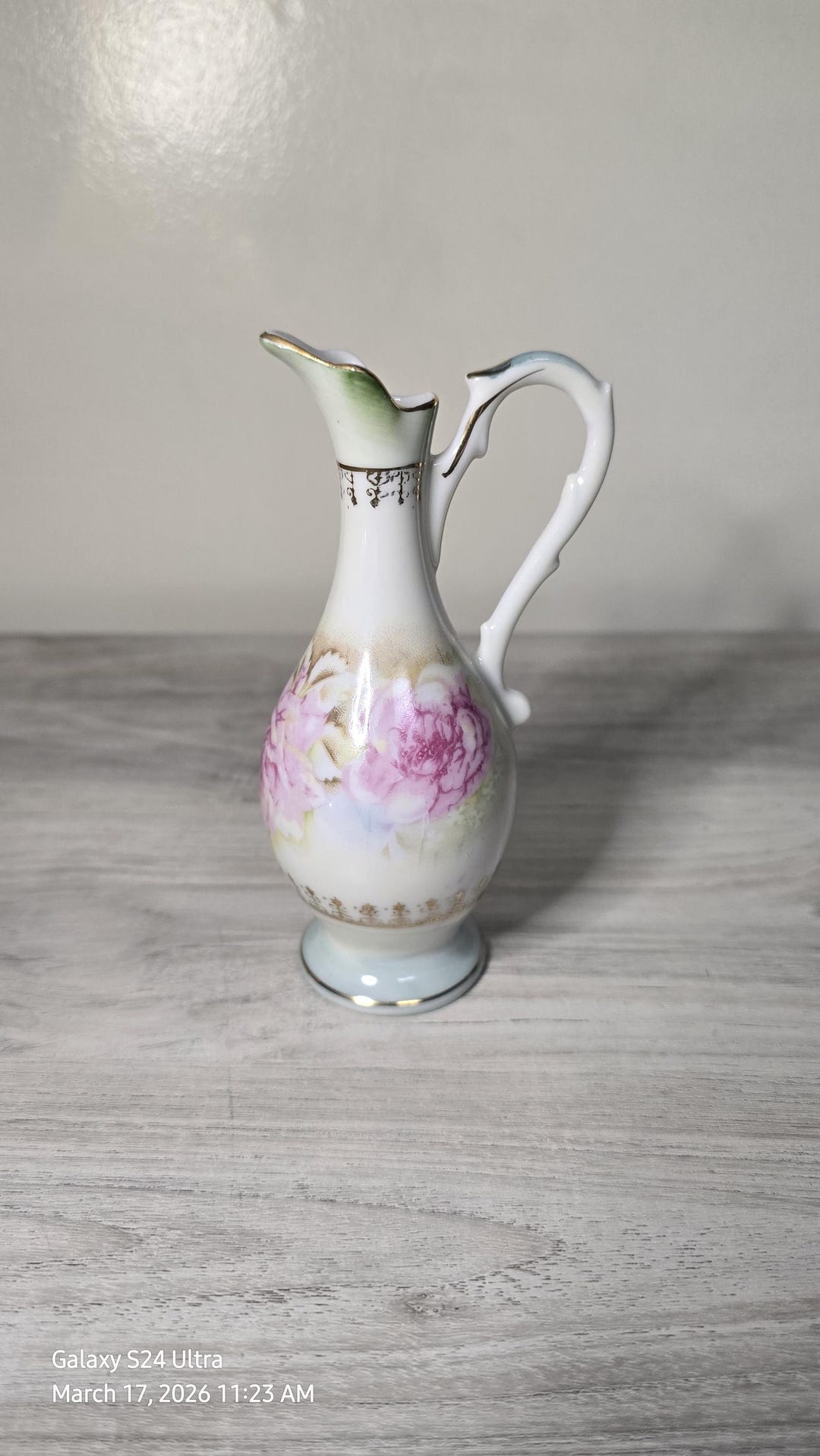 Lefton China Roses Vintage Lefton China Heritage Rose Bud Vase, Hand-painted Pink Roses ...