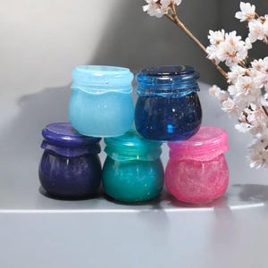 Handmade Resin Trinket Jar with Lid: Unique Jewelry Storage