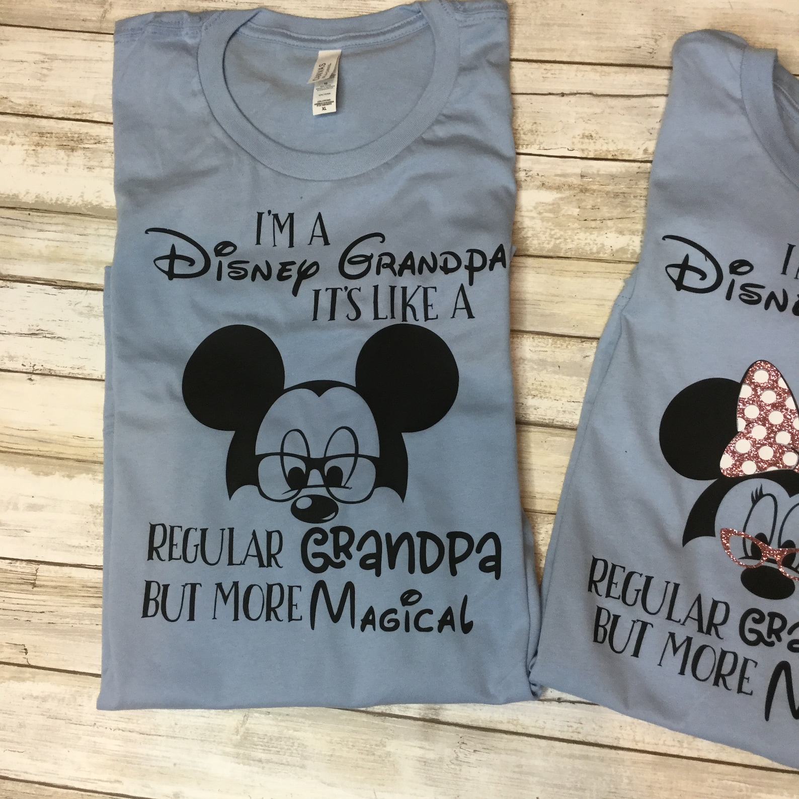 Disney Grandparent Shirts / Grandpa Mickey / Grandma Minnie / Etsy