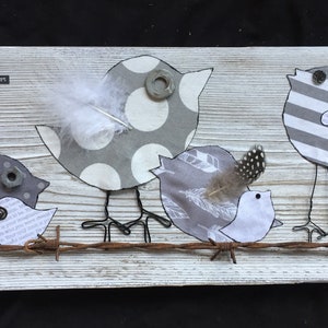 Birds On A Wire- Handmade Wall Decor From My Heart To Yours
