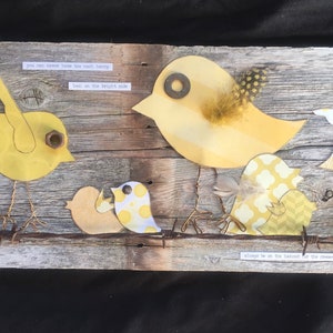 Birds On A Wire- Handmade Wall Decor From My Heart To Yours
