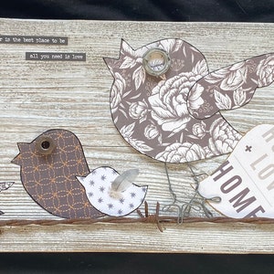 Birds On A Wire- Handmade Wall Decor From My Heart To Yours