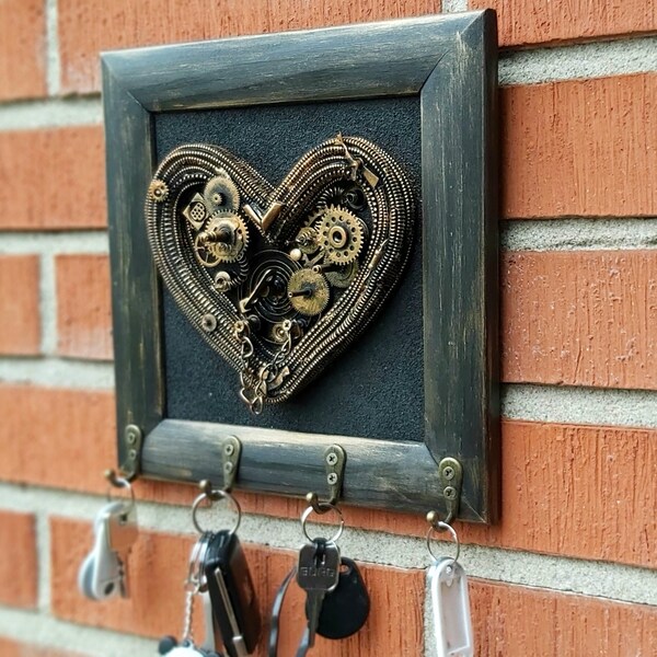 Canvas Key Holder Etsy
