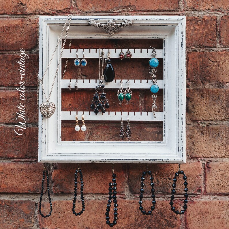 Jewelry frame holder Jewelry organizer earring organizer Etsy