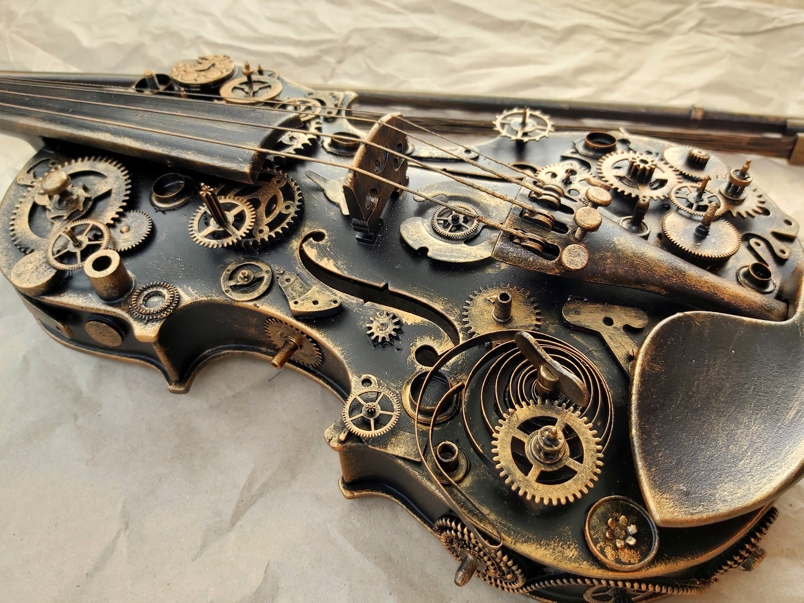 Steampunk Decor Violin Gifts for Music Lovers Modern Loft - Etsy