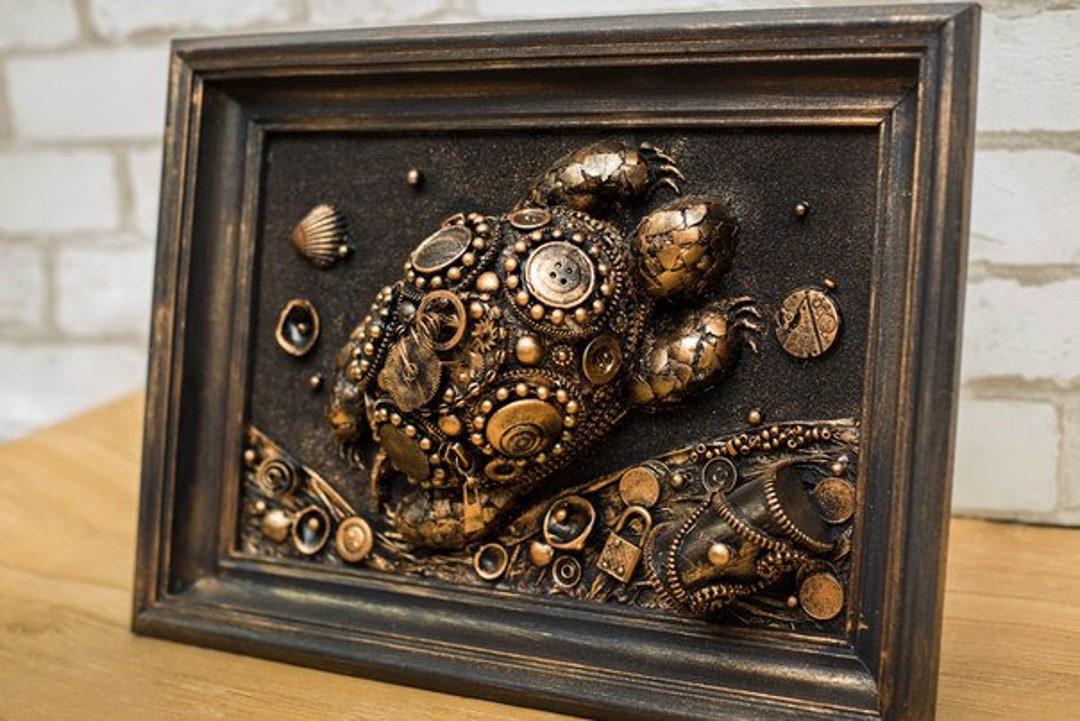 Steampunk Sculpture, Nautical Wall Decor, Contemporary Wall Art, Sea ...