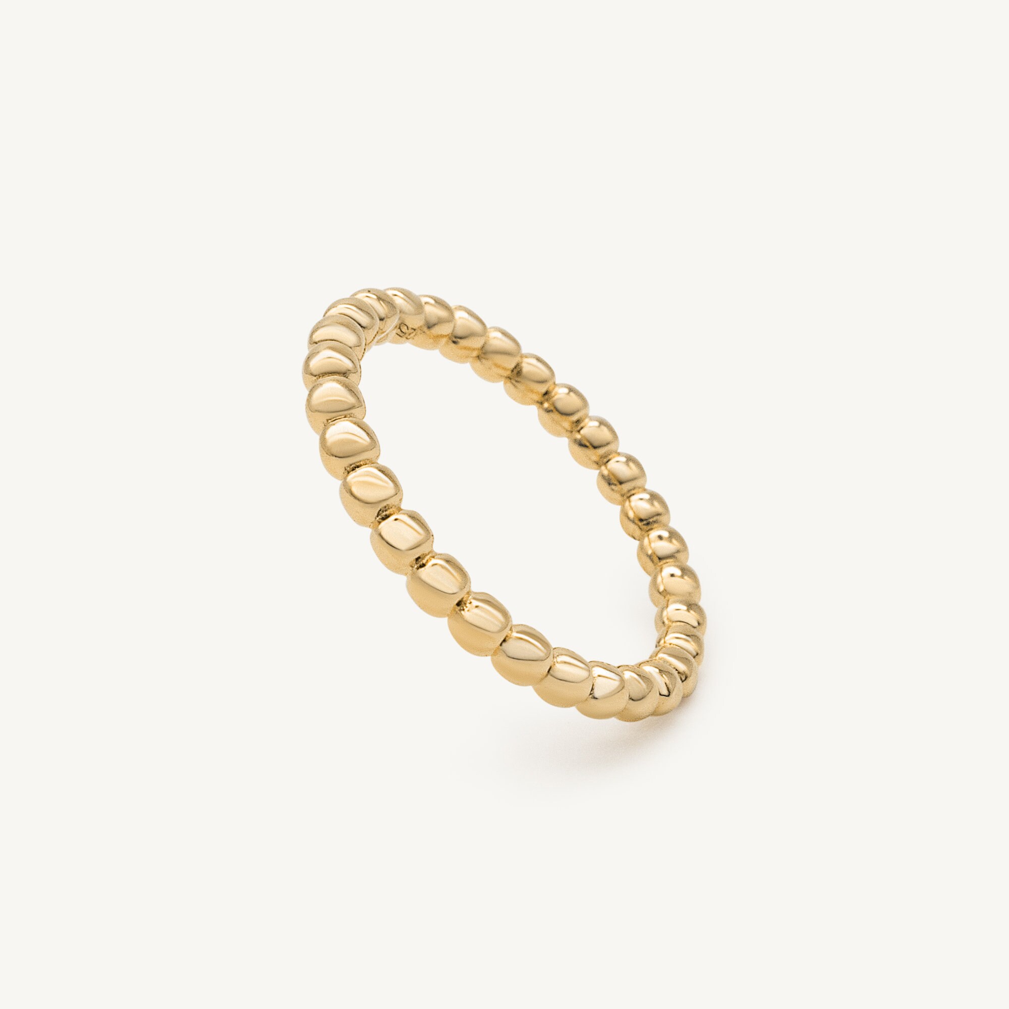 14k Gold Bubble Ring Minimalist Bubble Ring Etsy