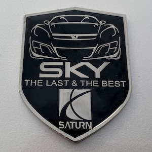Saturn Sky &quot;The Last and the Best&quot; Emblems