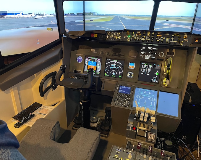 3d Printed Tiller for Boeing 737 Flight Sim Ready to Install. Optional