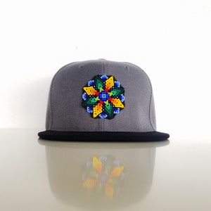 Snapback Caps Gorra Artesanal Huichol Wixárika Mexican Art Handmade