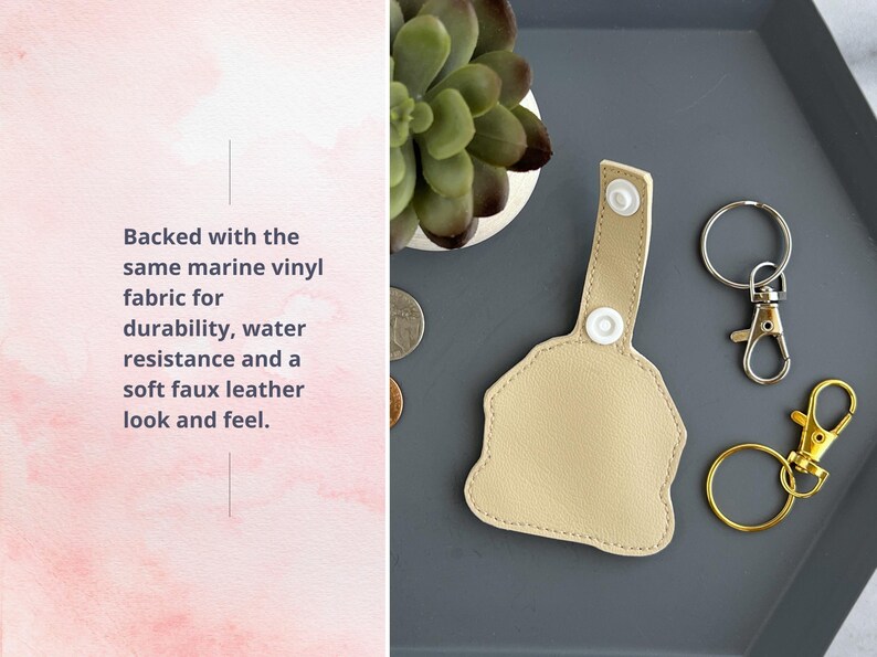 Doodle Dog Keychain Embroidered Goldendoodle, Labradoodle or Bernedoodle Key Fob or Bag Charm