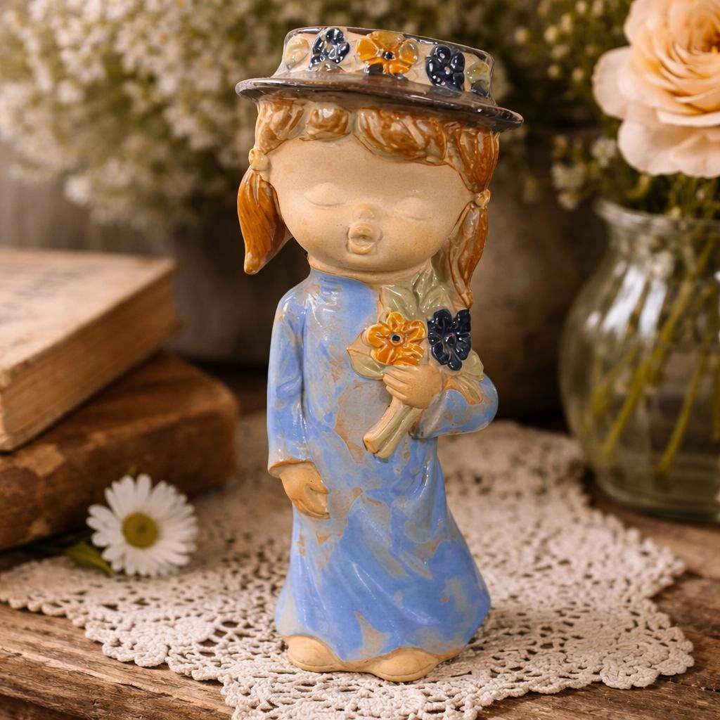 Vintage Hippie Figurine - Etsy