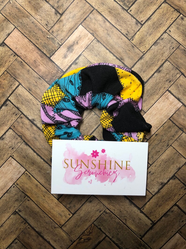 Nightmare Before Christmas Scrunchie-Sally Scrunchie-Scrunchie-Scrunchies-DIsney-hair ties Jack Skellington