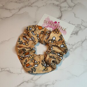 boho bees and honey jars scrunchie-hair accessories-hair ties