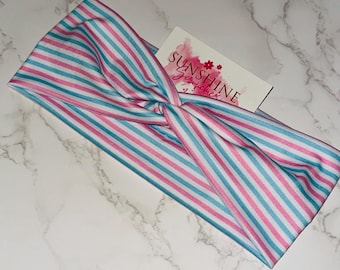 baby stripes nurses headband-nicu headband-labor and delivery headband-hair accessories-baby shower-midwife headband