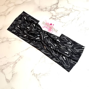 Coffin turban twist handmade headband-coffin headbands-hair accessories-soft headband-stretchy headband-knotted headband