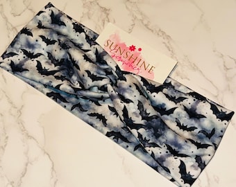 Night Lurker black Bats Headband-Halloween Headband-soft and stretchy Headband