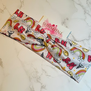 RN nurses headband-healthcare headband-medical headband-work headband-soft stretchy headband-knotted headband
