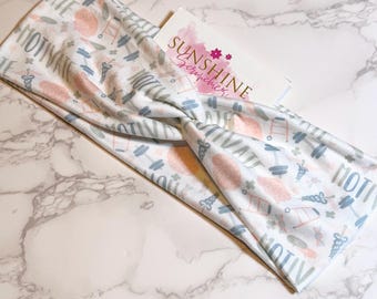 OT therapy headband-occupational therapist headband-medical headband-soft stretchy headband-knotted headband