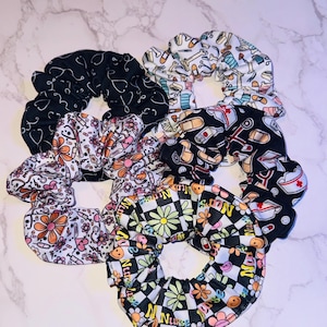 Nurse Themed Scrunchies-medical themed scrunchies-nurses gift-med student gift