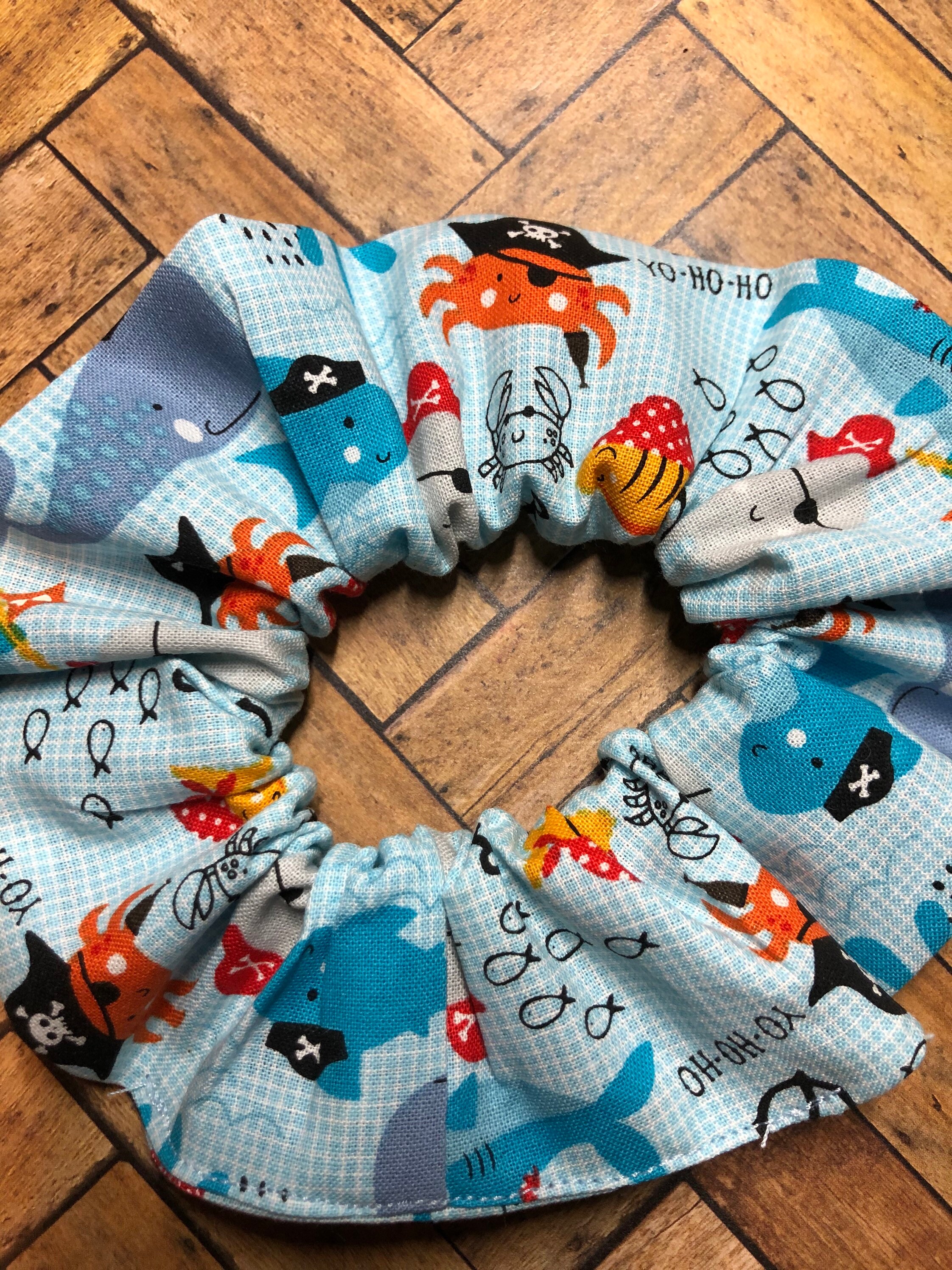 Ahoy Matey Pirate Scrunchie-sea Animal Scrunchie Scrunchies - Etsy