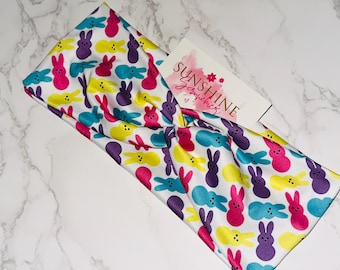 Bandeau de Pâques torsadé lapin guimauve-bandeaux lapin de Pâques-accessoires pour cheveux-bandeaux noués extensibles-bidons