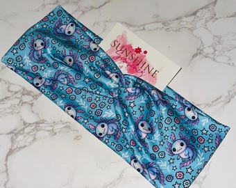 Bandeau Axolotl - Accessoire pour cheveux doux et extensible