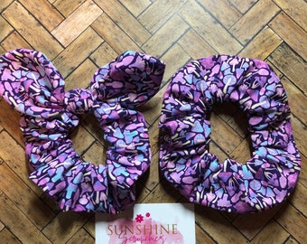 Coleteros hechos a mano con forma de hongo encantado, coleteros con orejas de conejo, moños para el pelo, cintas para el pelo, accesorio para coletas.