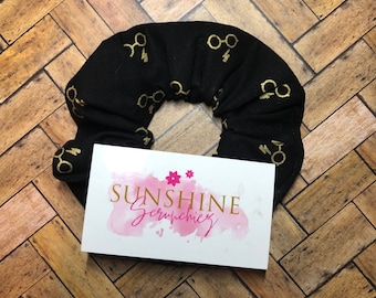 H-P-Witch et sorcier scrunchies-lunettes- éclair boulon scrunchie- attaches à cheveux faites à la main- accessoires pour cheveux porte-queue de cheval