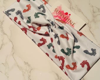Bandeau pour bébé pieds nicu-bandeau d&#39;infirmières-bandeau L&D-bandeau souple-bâteau de douche de bébé-maman