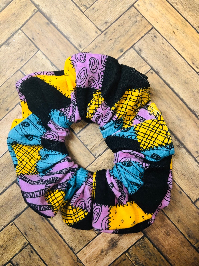 Nightmare Before Christmas Scrunchie-Sally Scrunchie-Scrunchie-Scrunchies-DIsney-hair ties Jack Skellington