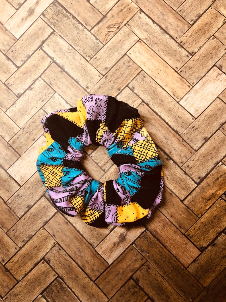 Nightmare Before Christmas Scrunchie-Sally Scrunchie-Scrunchie-Scrunchies-DIsney-hair ties Jack Skellington