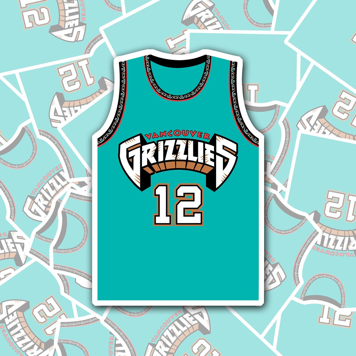 Ja Morant NBA Jersey Vinyl Sticker Etsy