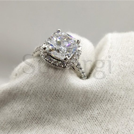 5 carat on sale white sapphire ring