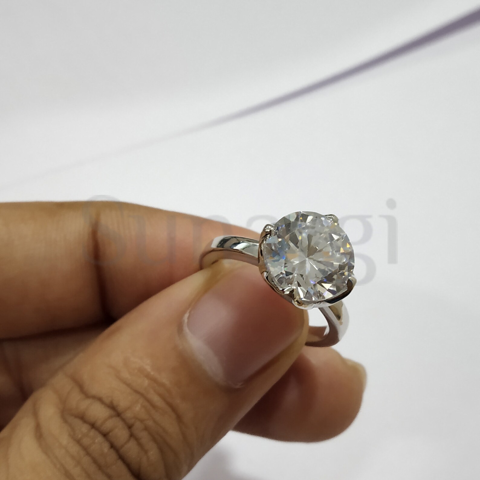 white sapphire solitaire ring white sapphire solitaire ring