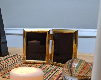 Double Pane Scrying Mirror with Brass Frame | Mirror Only