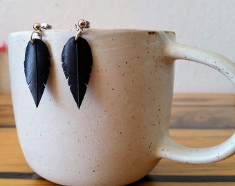 Upcycled Feather Earrings